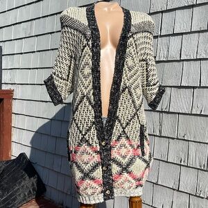 Carol Anderson by Invitation Oversized Cardigan Knit Sweater - Pockets